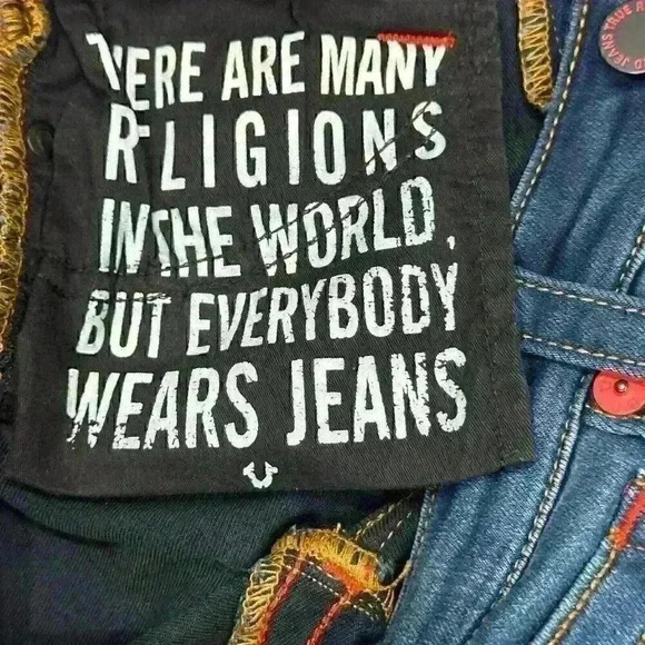 True Religion Manchester United Womens Curvy Stretch Skinny Denim Jeans 28 EUC - Picture 10 of 16